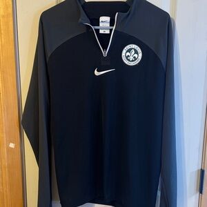 Nike Black and Gray Long Sleeve Top